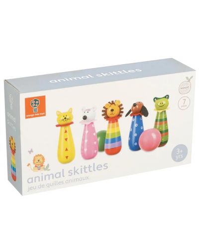 Ξύλινο μπόουλινγκ Orange Tree Toys - Ζώα - 1