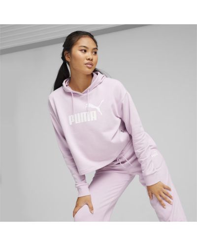 Γυναικείο φούτερ Puma - Essentials Logo Cropped, ροζ - 3