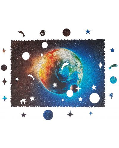 Ξύλινο παζλ Unidragon 500 κομματιών - Πλανήτης Γης - 2