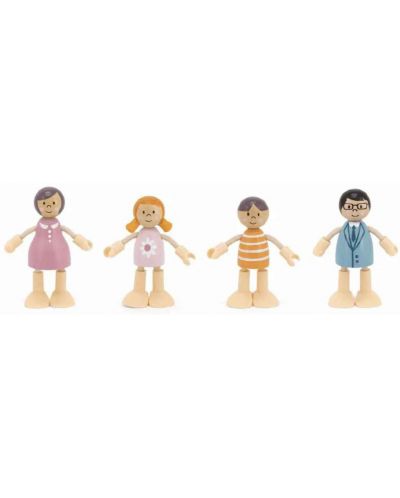 Ξύλινο σετ Viga Polar B - Οικογένεια με κούκλες - 1