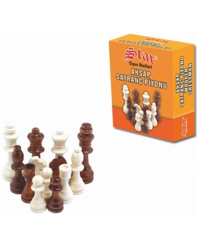 Ξύλινα πιόνια σκακιού 3 - μεγάλα - 1