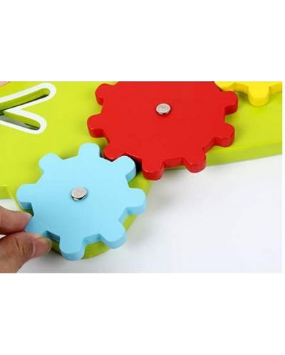 Ξύλινο αισθητηριακό παιχνίδι για τοίχο Acool Toy -  Κροκόδειλος - 6