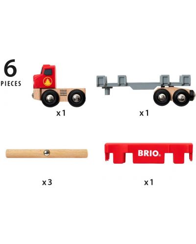 Παιχνιδάκι Brio Φορτηγό Lumber Truck - 7