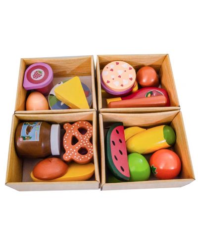 Ξύλινο σετ Acool Toy - Κουτιά τροφίμων - 2
