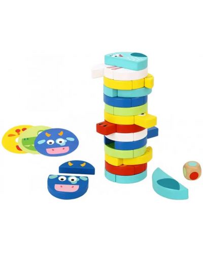 Ξύλινο παιχνίδι ισορροπίας Tooky toy - Animals - 1
