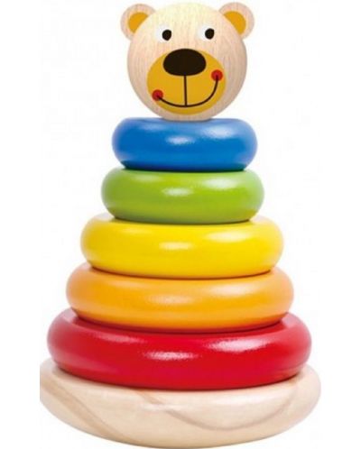Ξύλινο παιχνίδι Tooky toy - Αρκούδα - 1