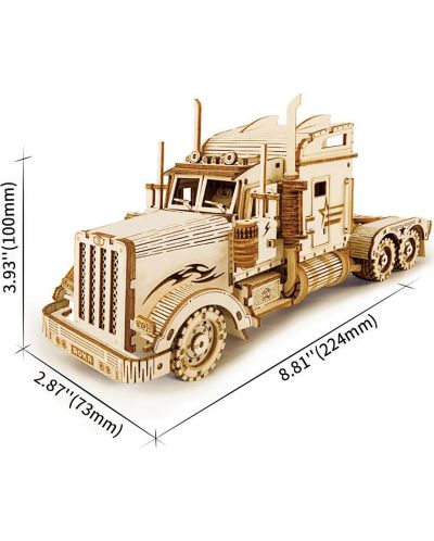 Ξύλινο 3D παζλ Robo Time 286 κομμάτια - Truck - 2