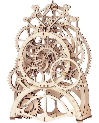 Ξύλινο 3D παζλ Robo Time 166 τεμαχίων-Ρολόι εκκρεμές - 1