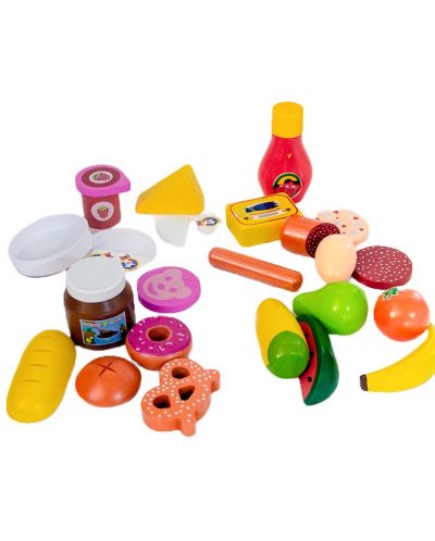 Ξύλινο σετ Acool Toy - Κουτιά τροφίμων - 1