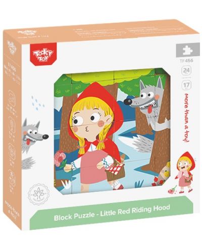 Ξύλινοι κύβοι Tooky Toy - Red Riding Hood - 2