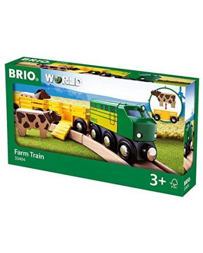 Ξύλινο παιχνίδι Brio - Τρένο Φάρμα - 5