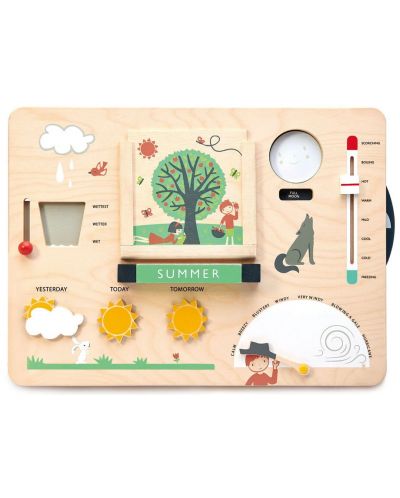 Ξύλινος εκπαιδευτικός πίνακας Tender Leaf Toys - Ο Μικρός Μετεωρολόγος - 1