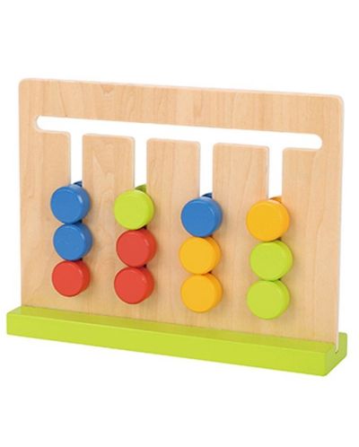 Ξύλινο παιδικό παιχνίδι λογικής Tooky Toy - Χρώματα - 2