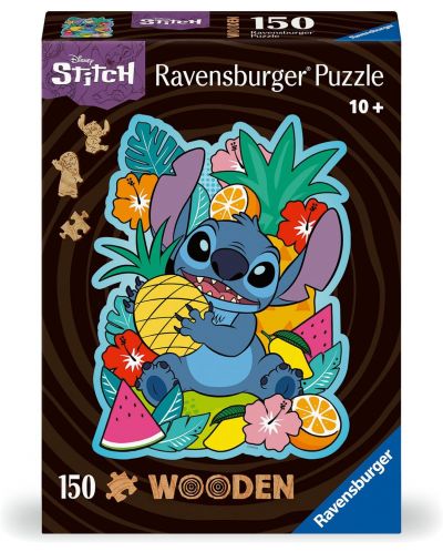 Ξύλινο παζλ Ravensburger 150 κομμάτια - Stitch - 1