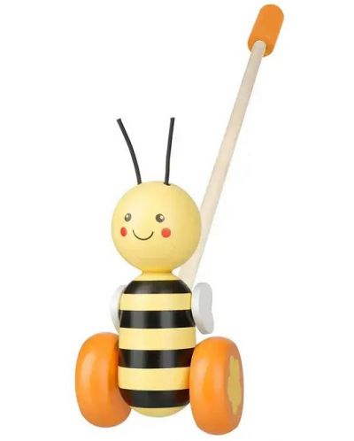 Ξύλινο παιχνίδι ώθησης Orange Tree Toys - Spring Garden, Μέλισσα - 1