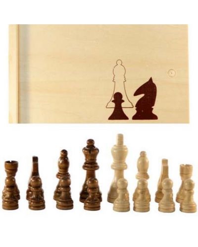 Πιόνια σκακιού σε ξύλινο κουτί - 2