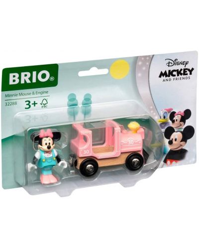 Ξύλινο παιχνίδι Brio - Το τρένο του Minnie Mouse - 4