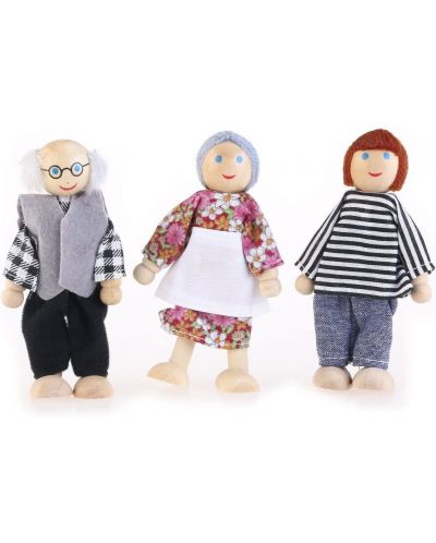 Ξύλινες κούκλες  Iso Trade -Οικογένεια, 7 τεμάχια - 3