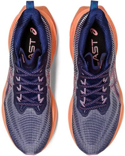 Γυναικεία αθλητικά παπούτσια Asics - Novablast 3 LE, μπλε/πορτοκαλί - 7