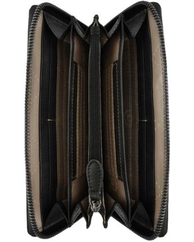 Γυναικείο δερμάτινο πορτοφόλι Bugatti Bella - Long, Προστασία RFID, μαύρο - 3