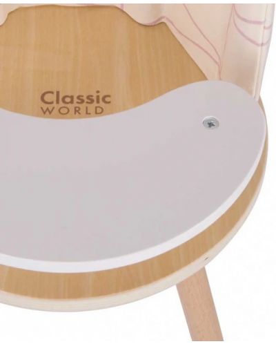 Ξύλινο παιχνίδι Classic World - Καρέκλα τραπεζαρίας - 4