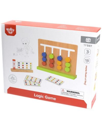 Ξύλινο παιδικό παιχνίδι λογικής Tooky Toy - Χρώματα - 3