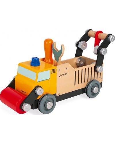 Ξύλινο παιχνίδι Janod - Φτιάξτε ένα φορτηγό Diy Brico Kids - 4