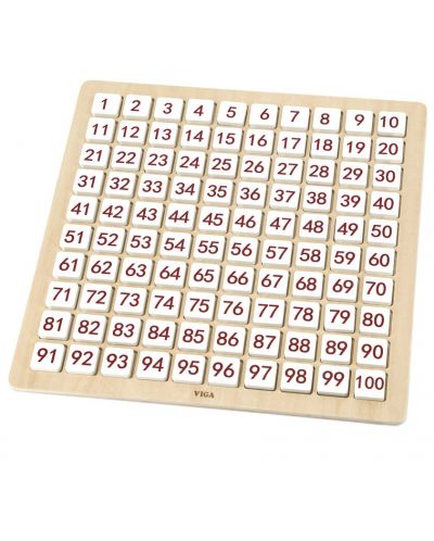 Ξύλινος πίνακας με γράμματα και αριθμούς Viga - 2