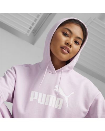 Γυναικείο φούτερ Puma - Essentials Logo Cropped, ροζ - 5