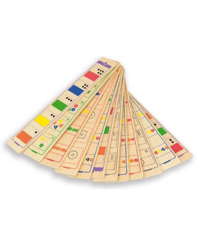 Ξύλινο παιχνίδι λογικής Andreu toys - Σχήματα και χρώματα - 3