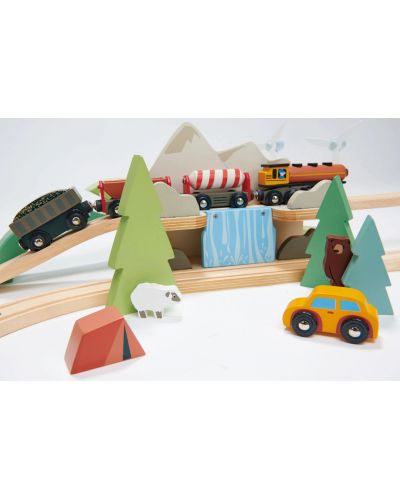 Ξύλινο σετ τρένου Tender Leaf Toys -Ορεινό τρένο - 6