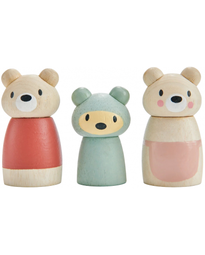 Ξύλινες φιγούρες Tender Leaf Toys - Αρκούδες - 1