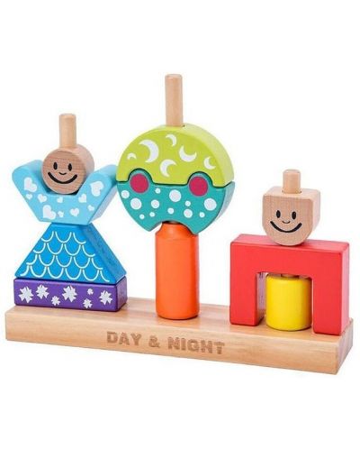 Ξύλινα δημιουργικά μπλοκ Raya Toys  - 1