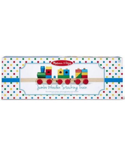 Ξύλινο χρωματιστό τρένο  Melissa & Doug - 5