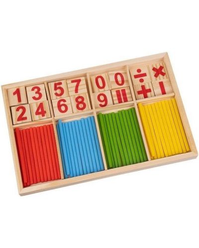 Ξύλινο παιχνίδι μαθηματικών Montessori Kruzzel - 1