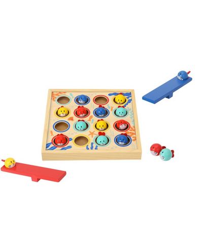 Ξύλινο παιδικό παιχνίδι Tooky Toy - Ιπτάμενα ψάρια - 1