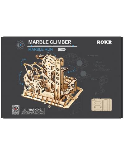 Ξύλινο 3D παζλ Robo Time 233 κομμάτια - Marble Climber - 3