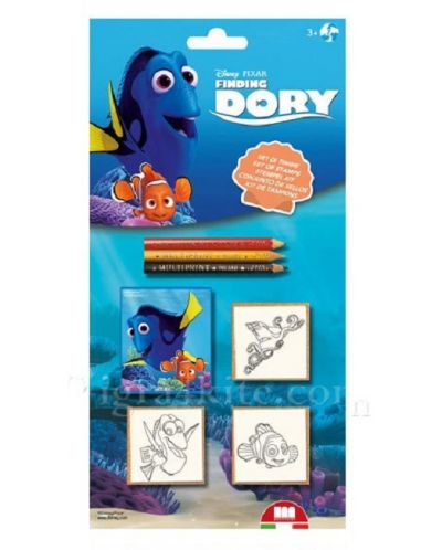 Ξύλινες σφραγίδες Disney - Finding Dory, 3 τεμάχια  - 1