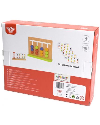 Ξύλινο παιδικό παιχνίδι λογικής Tooky Toy - Χρώματα - 4