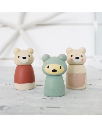 Ξύλινες φιγούρες Tender Leaf Toys - Αρκούδες - 3