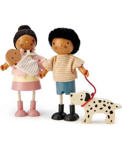 Ξύλινη κούκλα Tender Leaf Toys - Κυρία Forrester με μωρό - 3
