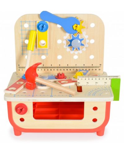 Ξύλινο παζλ Tooky Toy - Εργαστήριο με εργαλεία - 4