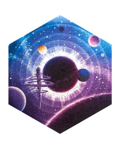 Ξύλινο παζλ  Unidragon 100 κομμάτια- Διαστημικός σταθμός - 4