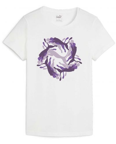 Γυναικείο μπλουζάκι Puma - ESS+ Graphic , λευκό - 1