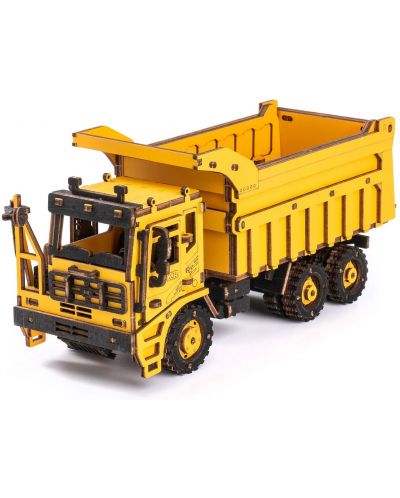 Ξύλινο 3D παζλ Robo Time 225 κομμάτια - Dump truck - 1