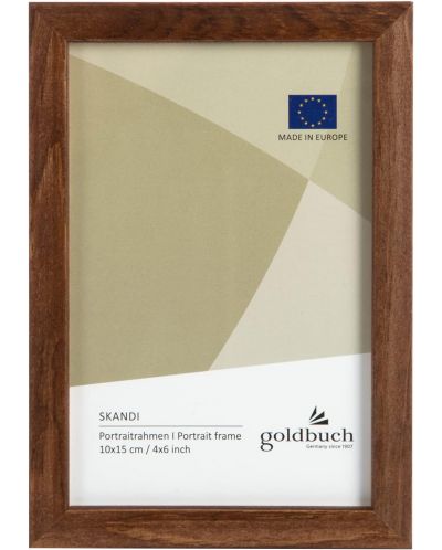Ξύλινη κορνίζα φωτογραφιών Goldbuch - Καφέ, 10 x 15 cm - 1