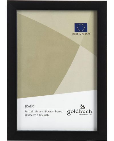 Ξύλινη κορνίζα φωτογραφιών Goldbuch - Μαύρο, 10 x 15 cm - 1