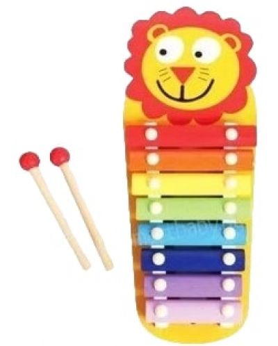 Ξύλινο μουσικό όργανο Acool Toy - Ξυλόφωνο με λιοντάρι - 1
