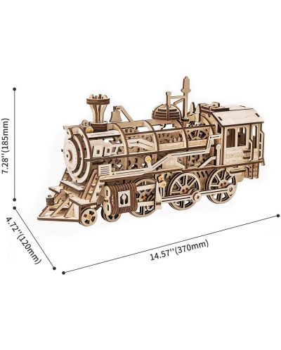 Ξύλινο 3D παζλ Robo Time 350 κομμάτια - Locomotive - 2