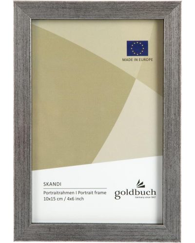 Ξύλινη κορνίζα φωτογραφιών Goldbuch - Ασήμι, 10 x 15 cm - 1